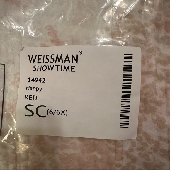 Weissman Showtime “Happy - Red” Dance Costume (SIZE SC) - Picture 3 of 4